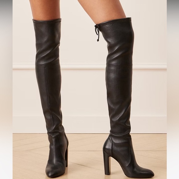 Stuart Weitzman Vidaland 100 Boot in Black Leather Size 6.5 - Picture 4 of 16